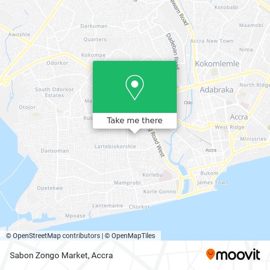 Sabon Zongo Market map