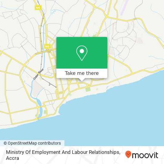 Ministry Of Employment And Labour Relationships map