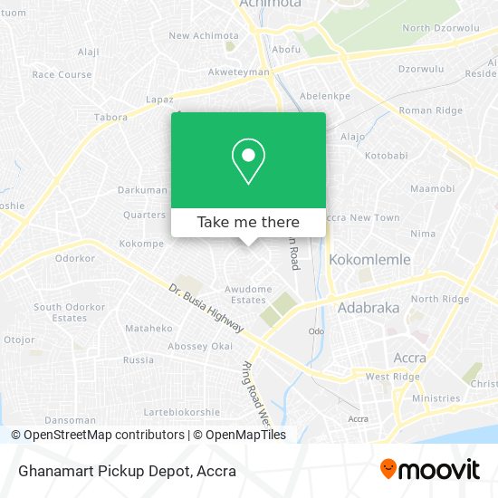 Ghanamart Pickup Depot map