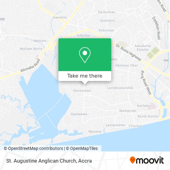 St. Augustine Anglican Church map