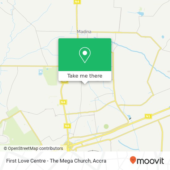 First Love Centre - The Mega Church map