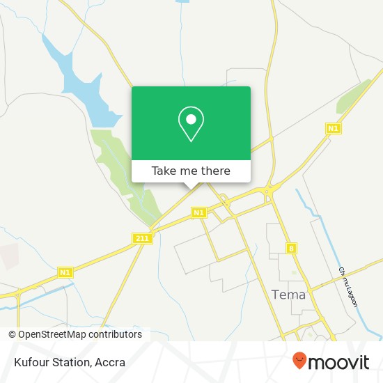 Kufour Station map