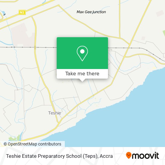 Teshie Estate Preparatory School (Teps) map