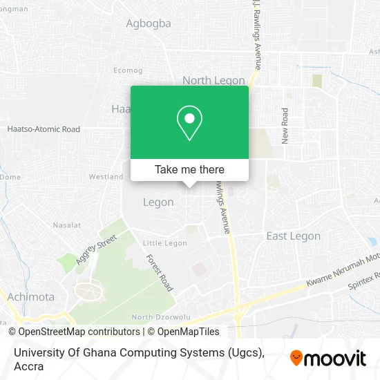 University Of Ghana Computing Systems (Ugcs) map
