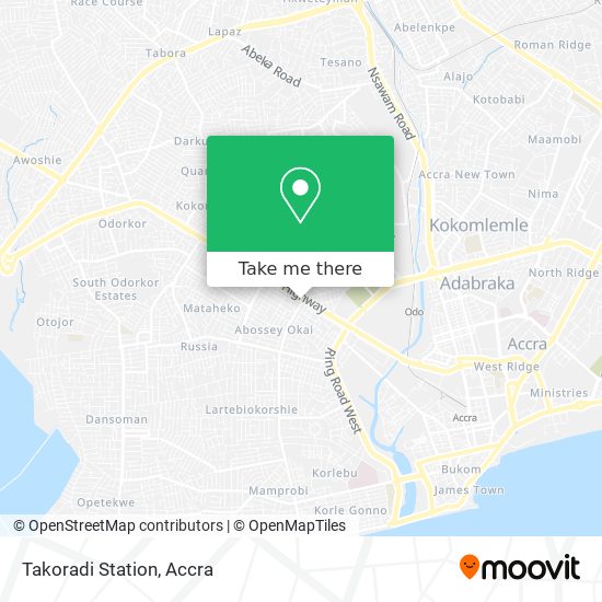 Takoradi Station map