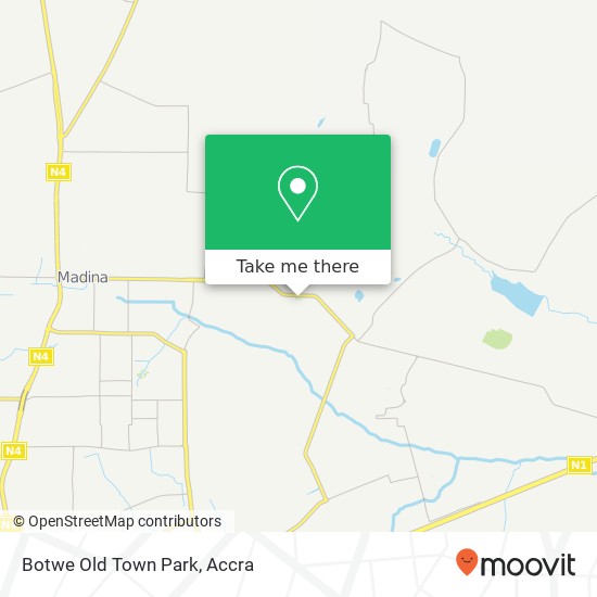 Botwe Old Town Park map