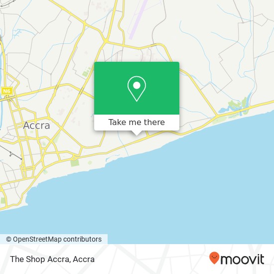 The Shop Accra map