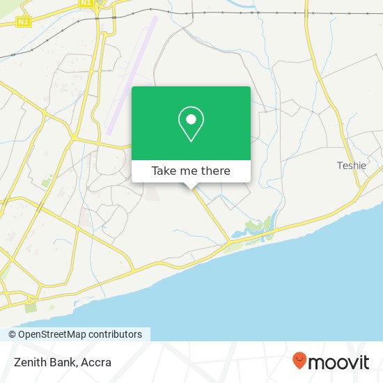 Zenith Bank map