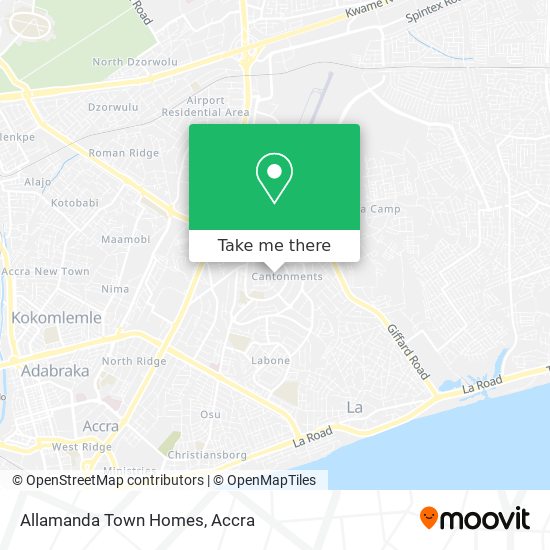 Allamanda Town Homes map