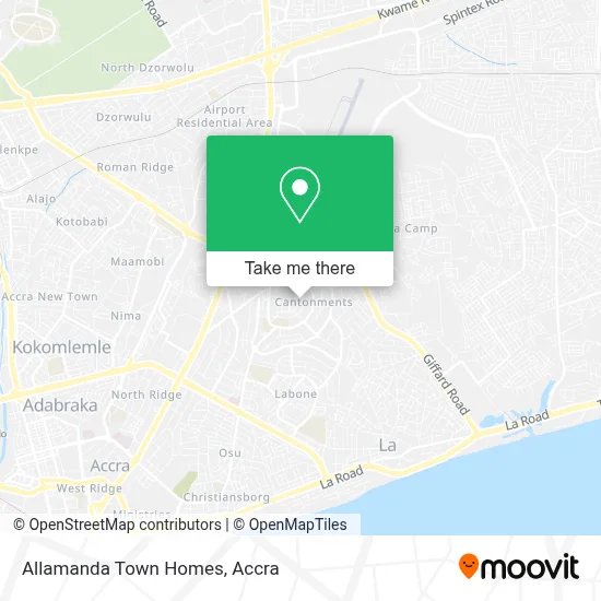Allamanda Town Homes map