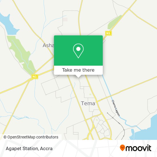 Agapet Station map