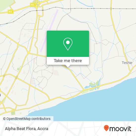 Alpha Beat Flora map