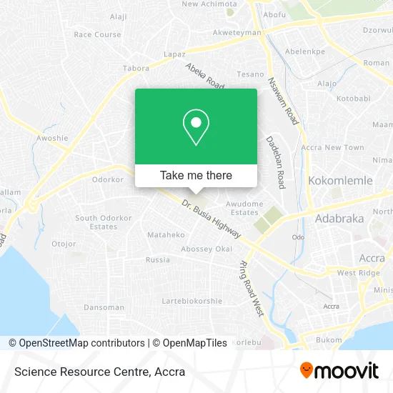 Science Resource Centre map
