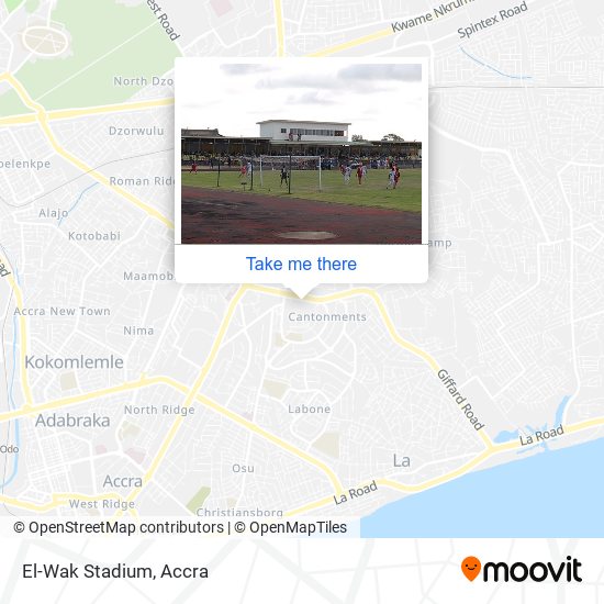 El-Wak Stadium map