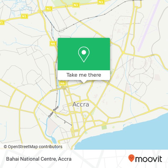 Bahai National Centre map