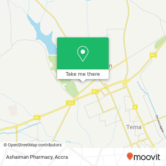 Ashaiman Pharmacy map