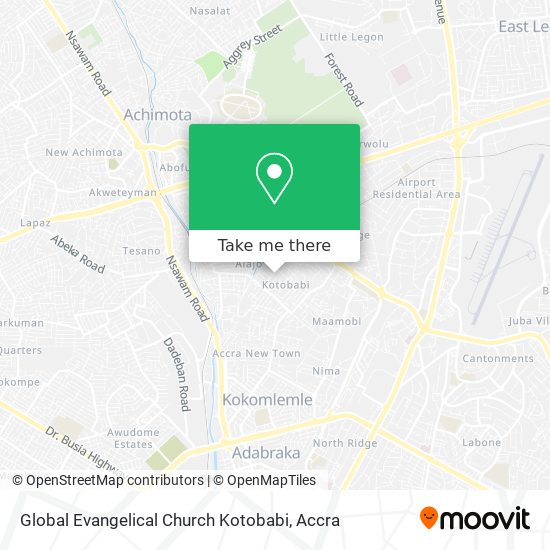 Global Evangelical Church Kotobabi map