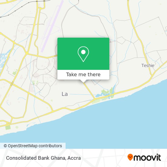 Consolidated Bank Ghana map