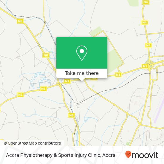 Accra Physiotherapy & Sports Injury Clinic map