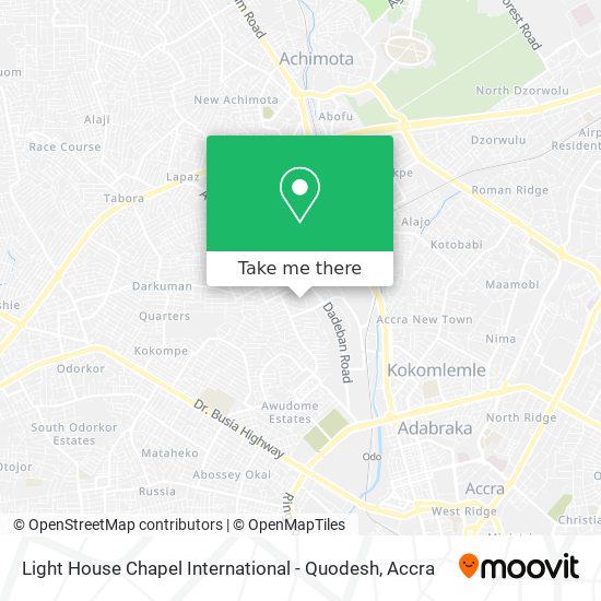 Light House Chapel International - Quodesh map