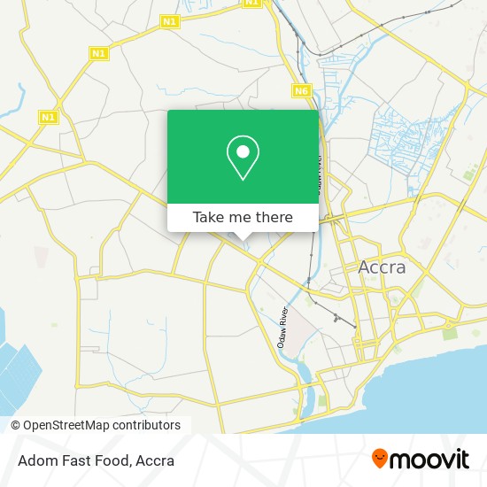 Adom Fast Food map
