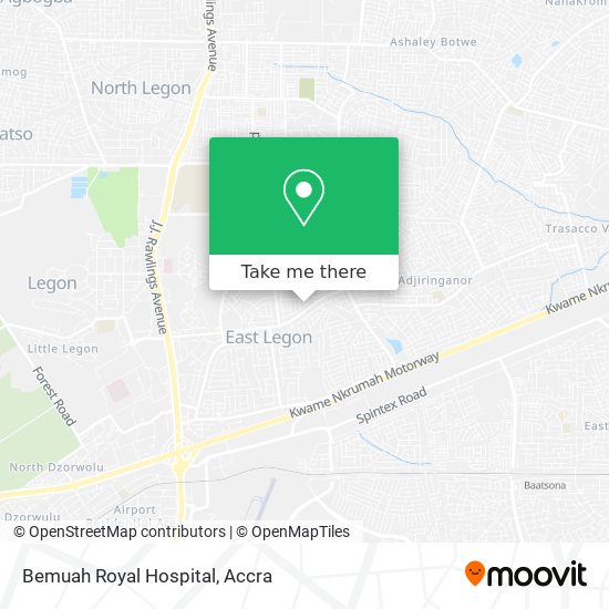 Bemuah Royal Hospital map