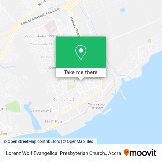 Lorenz Wolf Evangelical Presbyterian Church. map