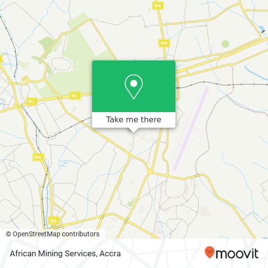 African Mining Services map