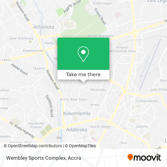Wembley Sports Complex map