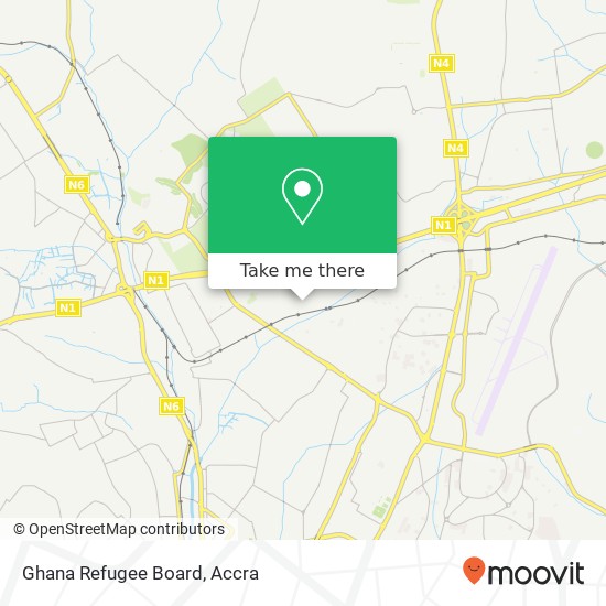 Ghana Refugee Board map