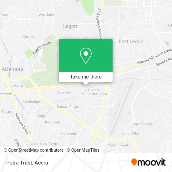 Petra Trust map