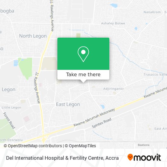 Del International Hospital & Fertility Centre map