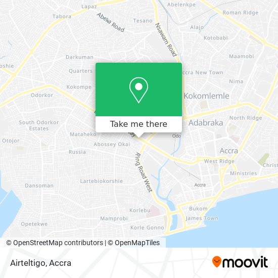 Airteltigo map