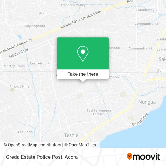 Greda Estate Police Post map