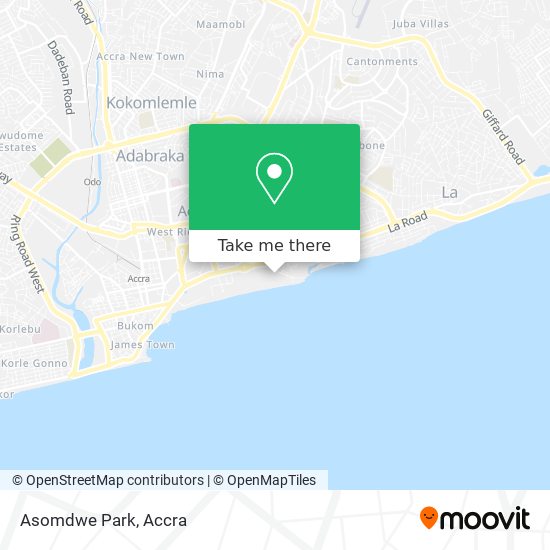 Asomdwe Park map