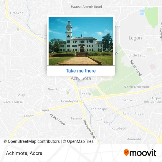 Achimota map