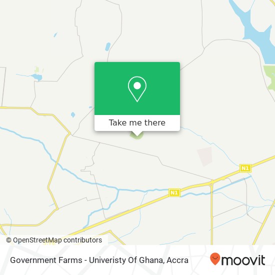 Government Farms - Univeristy Of Ghana map