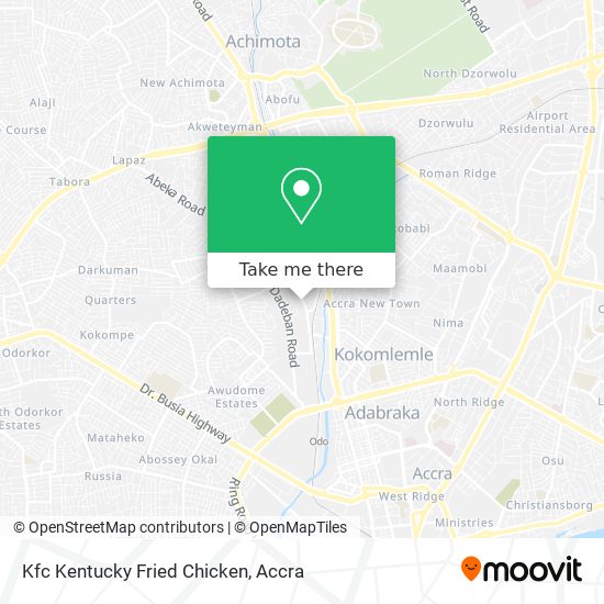 Kfc Kentucky Fried Chicken map