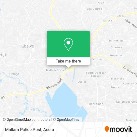 Mallam Police Post map