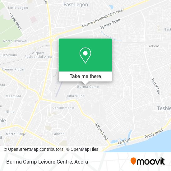 Burma Camp Leisure Centre map