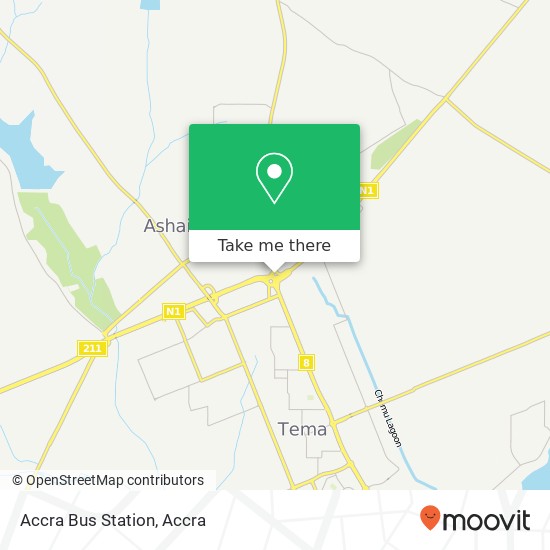 Accra Bus Station map
