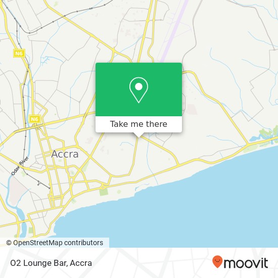 O2 Lounge Bar map