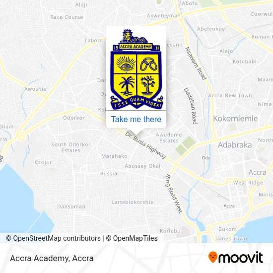 Accra Academy map