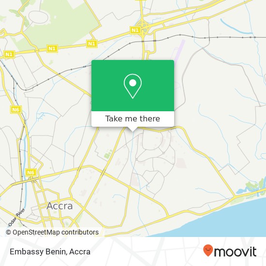 Embassy Benin map