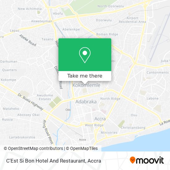 C'Est Si Bon Hotel And Restaurant map