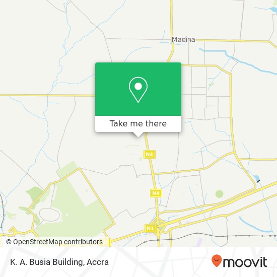 K. A. Busia Building map