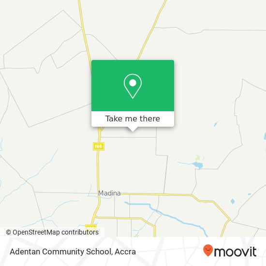 Adentan Community School map
