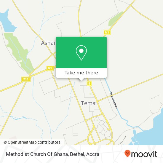 Methodist Church Of Ghana, Bethel map