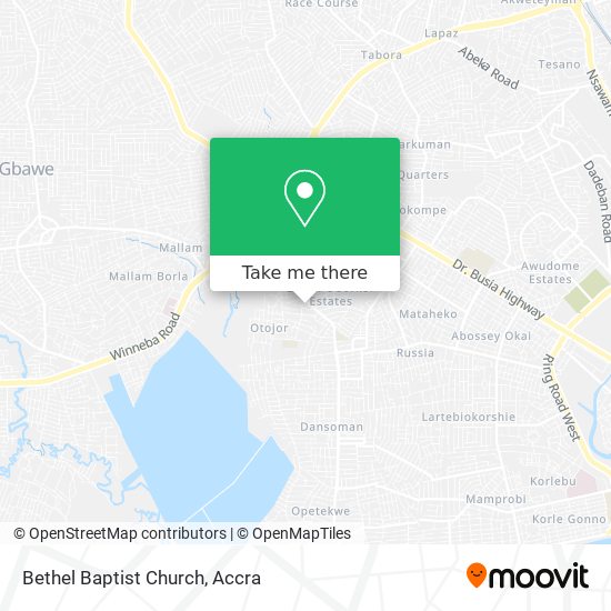 Bethel Baptist Church map