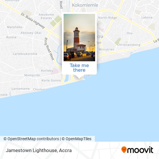 Jamestown Lighthouse map